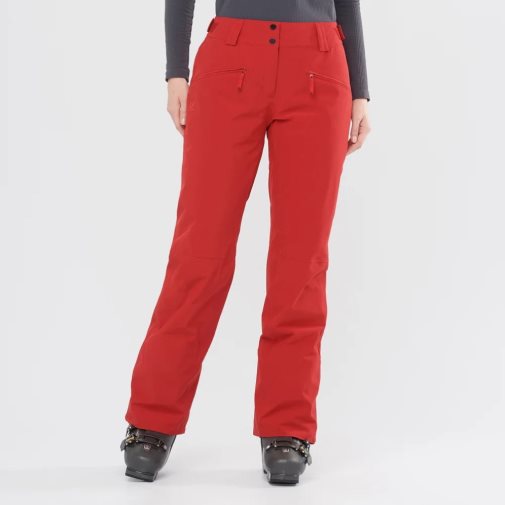 Red Salomon Edge Women's Ski Pants | IE XG8496